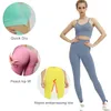 2 Piece Sports Sets Summer New Yoga Pants Legging Fitness Clothes For Womens Gym Suits With Bra Sportswear Sexy Outfits Seamless MX200329