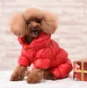 Abbigliamento per cani da compagnia addensare giacca frangivento lucida Pet Face cappotto Hip-hop autunno inverno moda maglione gilet vestiti285S