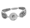 Değiştirilebilir Charm Bilezik 18mm Noosa Zencefil Yapış Düğmeler Bilezik Vintage Gümüş Bilezikler Kadın Moda Kız DIY Çiçek Bileklik Takı