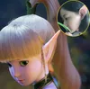 Halloween lumineux elfe oreilles doux latex costumes oreille pour hommes femmes enfants vampire accessoire partie cosplay mal diable oreille
