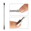 Rostfritt stål cuticle pusher dubbelsidigt finger död hud push manicure care verktyg