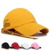 DOLEFT New Arrivals Boné de Beisebol de Tiras Longas Masculino Ajustável Streetwear Letter Snapback Caps Unissex Algodão Amarelo Trucker Hat 303I