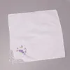 5 PCS Vintage Coton Blanc Floral Mouchoir Fille Serviette Brodé Femmes Serviette Brodé Papillon Dentelle Fleur Mouchoir