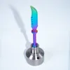 Sigara Renkli Titanyum MininAil Carb Cap Dabber Kılıç Araçları Farklı Dabbers
