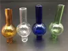 石英サーマルPバンガーの麻帽子スタイルのドームDabber Glass Bongs Dabオイルリグ