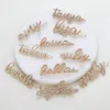 Personal Customized Name Hair Clip Pearl Letter Name Barrettes for Gift Fashion Hair Accessories High Quality 40 Styles
