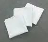 100% pañuelo de algodón de alta calidad 38 cm hombres pañuelo cuadrado completo blanco hombres pañuelos de bolsillo SN2701