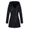 JAYCOSIN Warm dünne Frauen Mischung Mantel Jacke Thick Parka Mantel Winter-Outwear mit Kapuze Reißverschluss-Mantel Strickjacke Tops Mantel 9816