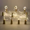 Luci bottiglie xmas / decorazione del partito led gadget forma di sughero per 1m 10 bottiglie di vino a LED Stringa party tappi a tappi argentati a forma di argento atmosfera stellata