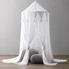 Novo Modern Hung Hung Dome Princess Girl Bed Valance Chiffon Canopy Mosquito Rede de Crianças Crianças Play