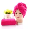 Nieuwe douchekappen voor Magic Quick Dry Hair Cap Microfiber Handdoek Drogen Turban Wrap Hat Caps Spa Badkappen Badkamer Accessoires T2I5788