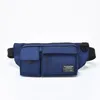 Schwarzer Fanny Pack für Männer Taillengürtel Beutel Taillenpack Banane Bum Bag Telefon Beutel wasserdichte Nylon Brust Männer Hip Big Soft12511