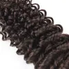 Kisshair Color 2 Poules d'onde à eau brune plus foncée avec 4x4 Fermeture en dentelle Vierge Indian Human Extensions Double Tofts3299354