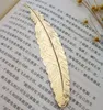 7 Kolory Metal Feather Bookmark Dokument Książka Mark Etykieta Złoty Silver Różowe Złoto Zakładki Office School Supplies