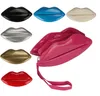 Designer- Big Lips Pattern Women Lady Clutch Chain Shouder Borsa da sera Borsa a forma di labbra rosse Borse da donna in pelle 8 colori