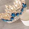 Vintage Crystal Crown voor vrouwen bruiloft bruids tiara bloem kroon