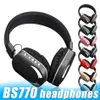 BS770 Hörlurar Trådlösa Bluetooth-hörlurar Stereo Casque Wearing Headset med mikrofonhuvudet LED Light med Retail Box