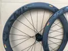 700C Skivbroms Koldioxidhjul 50mm Clincher Tubular Disc Bike Wheelset 25mm Bredd Cykel Kolhjul 3K Matte Finsh