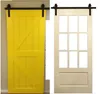 Kitchen sliding door Furniture Modern compact solid wood barn doors bathroom kitchen, clothes and hats fitting room push-pull