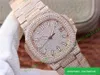 5719 Fashion Luxe 324 SC Автоматическое механическое движение часов 40 мм 18K Rose Gold Watch Watch Водонепроницаемые дизайнерские часы