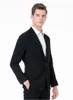 2019 Preto Casamento Smoking Two Button Groomsmen Desgaste Slim Fit Ternos de Negócios dos homens Smoking de Casamento 2-piece Suit (Jacket + pants) personalizado