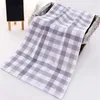 factory direct 3474cm thick absorbent cotton towel 100g plain lattice home and hotel double wash face towels