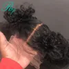 13x4 14inch Pixie Curto Blunt Cut Curly Bob rendas frente perucas de cabelo sintético da Mulher Negra Preplucked brasileira Encerramento Wig