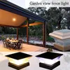 Solar Fence lamp Landscape Light Garden post cap lamp 28LEDs Outdoor Waterproof Path Deck Square Decor Night Lamp4716558