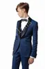 На заказ Шаль лацкан женихи одна кнопка жених смокинги мужские костюмы свадьба / выпускной вечер / ужин лучший мужчина блейзер(куртка+брюки+галстук+жилет) W171
