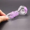 Pipe à main en verre épais de conception d'araignée colorée pour fumer des accessoires de tabac cuillère de haute qualité en gros en Stock