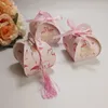 Caja de dulces de boda fresca con cinta de regalo para regalos creativos de cartón de cartón Cajas de regalo de fiesta de cumpleaños