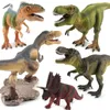 恐竜Jurassic Park Jurassic Tyrannosaur動物モデル玩具男の子フィギュアインドラプターベロシラプトルTriceratop T-Rex World Dinoレンガ子供のおもちゃ