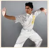 Wushu-Kampfshow, Kleidungswettbewerb, Kungfu-Pailletten, bestickter Drache, hochwertige Nanquan-Kleidung, lange Faust-Stretch-Seidenanzüge