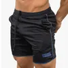 Män Shorts Pocket Casual Shorts Men Plus Size Drawstring Elastic Waist Gasp Beach Boardshorts