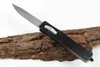 Kelebek Oto Taktik Bıçak 440C Damla Noktası Saten Blade Alaşım Kolu Açık Survival Kurtarma Bıçaklar EDC Dişli