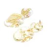 Boucles d'oreilles en feuilles de feuilles pour femmes Bridal Déchirure des boucles d'oreilles suspendues Perles Jijouaux Accessoires1755990