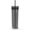 480ML Acrylic Straight Cup Tall Skinny Tumbler 16oz Double Wall Water Mug Cups with Lid and Straw water bottler2315085