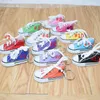 أحذية قماش الحلي الرياضة تنس مفتاح الحذاء سلسلة 3D الجدة عادية أحذية ملونة الرئيسية سلاسل حامل حقيبة يد قلادة هدايا 12 الألوان