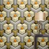 Tapety 3D Nowoczesny papier geometryczny do ścian kolorowe wzory PVC Vinyl Wallpaper Salon Sypialni tło