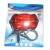 5 светодиодные красные предупреждающие велосипедные фонарики привлекают в ночной езде 5 светодиодные батареи велосипедные фонарики для предупреждения аксессуары лампы zza225