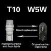 1 Piece Waterproof ceramics T10 Led Bulb 194 W5W LED Bulbs for Car Courtesy Dome Map Door License Plate Light Parking lights