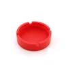 Hot New Portable Gummi Silikon Soft Miljövänlig Runda Ashtray Ash Tray Holder Pocket Ring Ashtrays för cigaretter Cool WCW232