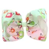 6pcslot 8039039 Big Butterfly Harply Donut Unicorn Print Print Grosgrain Ribbon Bow Alligator Clips Girls Accessori6842657