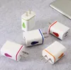 LED Wall Charger Dual USB 2 Ports Light Up Water-drop Home Travel Power Adapter AC US Plug For iPhone Samsung LG HTC Phone