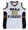 2022 Wake Forest Demon Deacons basketbalshirt NCAA College Collins Chris Paul Jeff Teague Ish Smith Josh Howard Muggsy Bogues