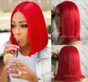 Bob Cut Front Closure Wig 10A Grade Brazilian Virgin Human Hair Full Lace Wigs for Black Woman Express Delivery3898274