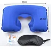 Whole Car Soft Pillow 3 in 1 Travel Set Inflatable UShaped Neck Pillow Air Cushion Sleeping Eye Mask Eyeshade Earplugs DB1651137
