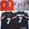 청소년 #7 Dwayne Haskins Custom College Ohio State Buckeyes Jetesys White Black Red Kids Boys Size 사용자 정의 미식 축구 착용 스티치 저지 믹스 주문