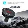 Bluetooth FM Nadajnik Darmowe Samochody Odtwarzacz MP3 Wyświetlacz LCD TF SD Muzyka USB gra 2 porty ładowarki USB