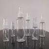 10ml 20ml 30ml 50ml 60ml 100mlパッキングボトル空のペット透明なプラスチック細かいミストスプレーボトル旅行エッセンシャルオイル香水